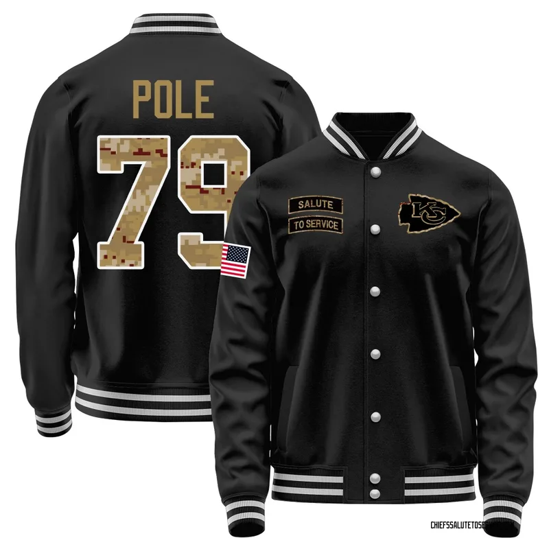 Youth Esa Pole Kansas City Chiefs Black Salute to Service Sideline Performance Jacket