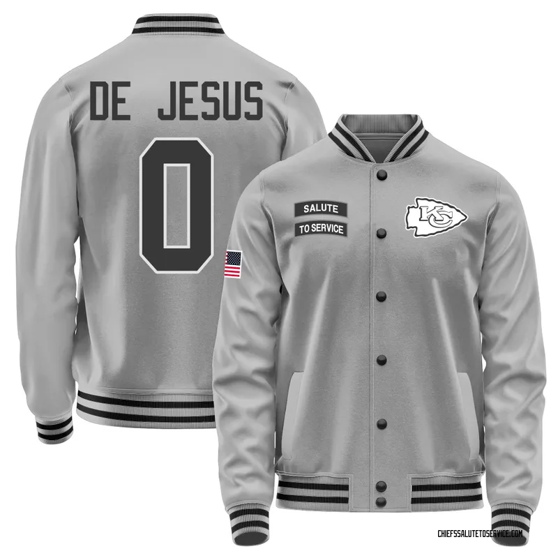 Youth Jacob De Jesus Kansas City Chiefs Gray Salute to Service Performance Jacket