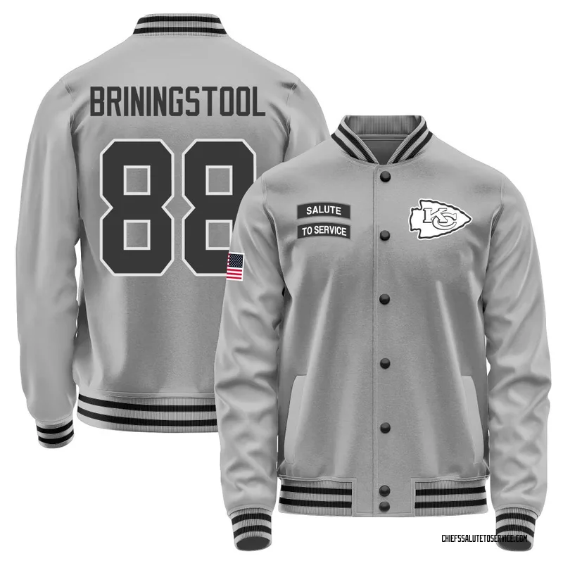 Youth Jake Briningstool Kansas City Chiefs Gray Salute to Service Performance Jacket