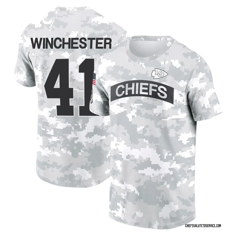 Youth James Winchester Kansas City Chiefs Camo Arctic 2024 Salute to Service Performance T-Shirt