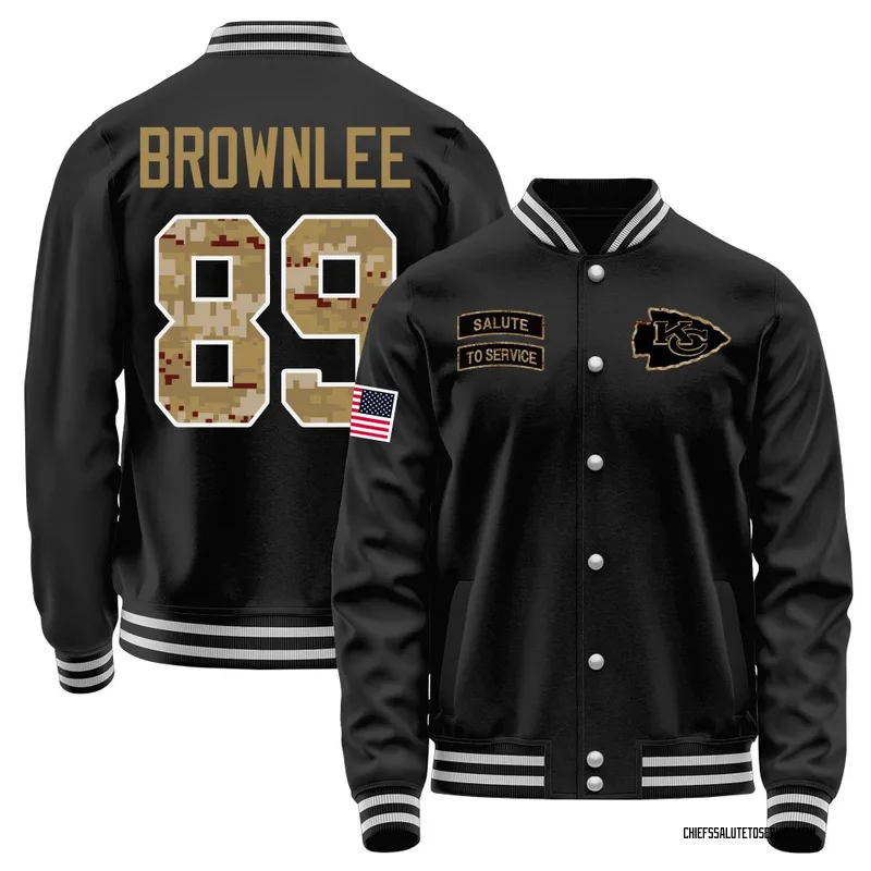 Youth Jason Brownlee Kansas City Chiefs Black Salute to Service Sideline Performance Jacket