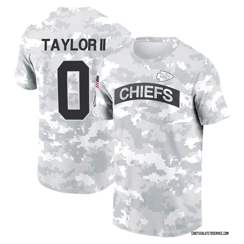 Youth Jason Taylor II Kansas City Chiefs Camo Arctic 2024 Salute to Service Performance T-Shirt