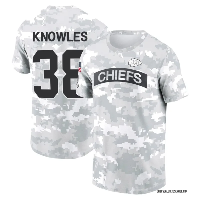 Youth Kevin Knowles Kansas City Chiefs Camo Arctic 2024 Salute to Service Performance T-Shirt