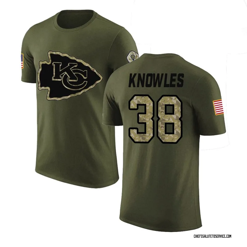 Youth Kevin Knowles Kansas City Chiefs Legend Olive Salute to Service T-Shirt