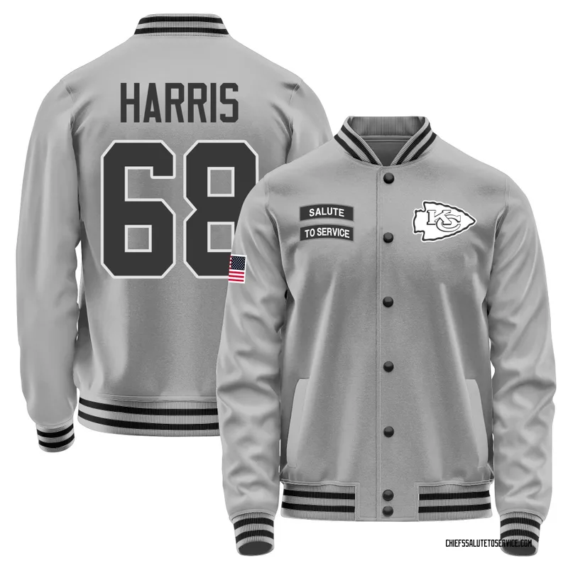 Youth Marcus Harris Kansas City Chiefs Gray Salute to Service Performance Jacket