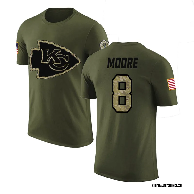 Youth Matt Moore Kansas City Chiefs Legend Olive Salute to Service T-Shirt