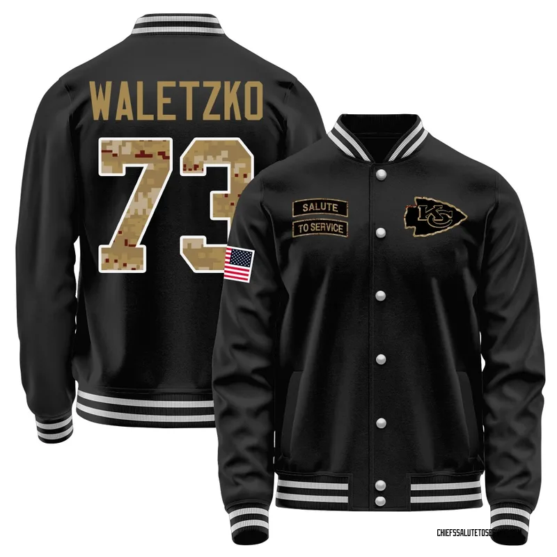 Youth Matt Waletzko Kansas City Chiefs Black Salute to Service Sideline Performance Jacket