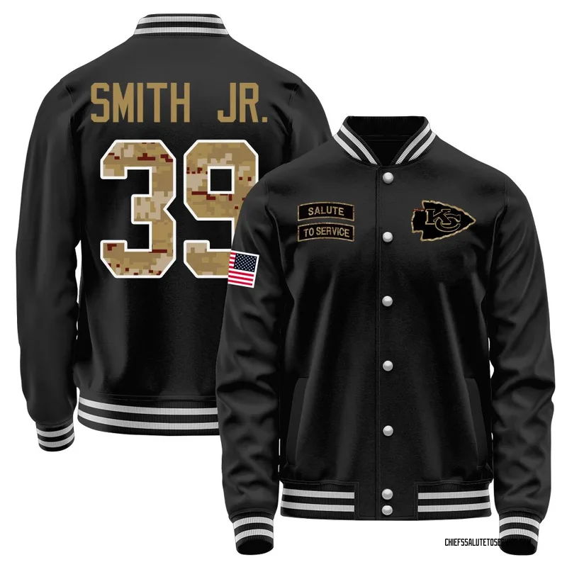 Youth Melvin Smith Jr. Kansas City Chiefs Black Salute to Service Sideline Performance Jacket