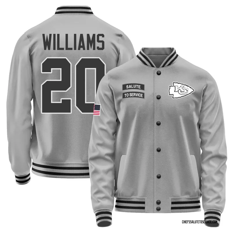 Youth Nohl Williams Kansas City Chiefs Gray Salute to Service Performance Jacket