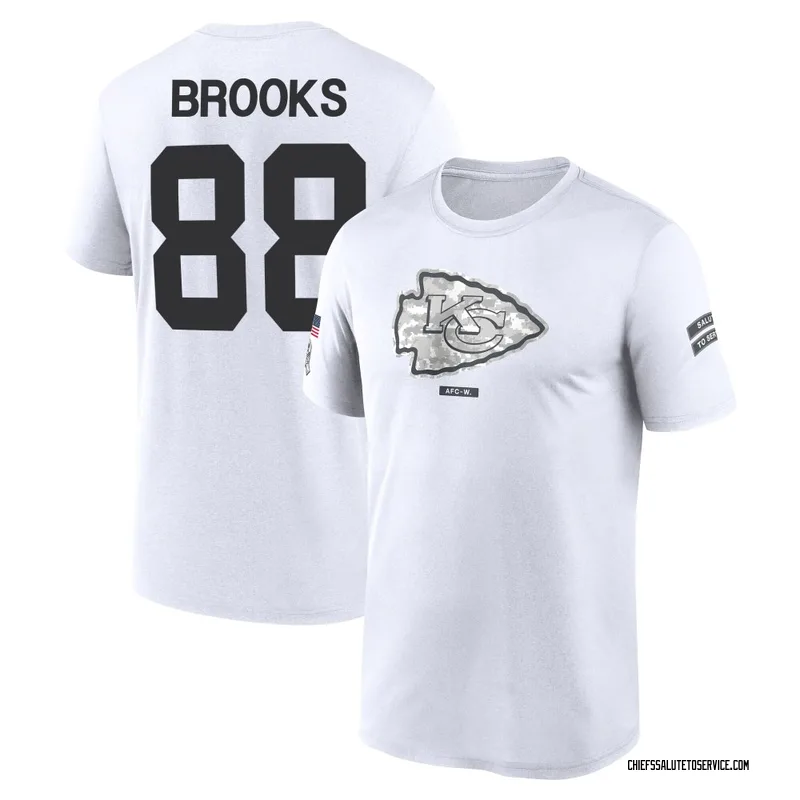 Youth Phillip Brooks Kansas City Chiefs Legend White 2024 Salute to Service Performance T-Shirt