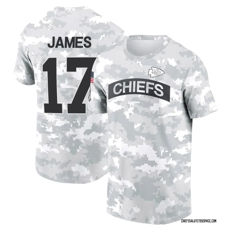 Youth Richie James Kansas City Chiefs Camo Arctic 2024 Salute to Service Performance T-Shirt