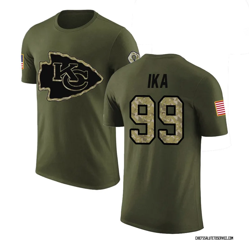 Youth Siaki Ika Kansas City Chiefs Legend Olive Salute to Service T-Shirt