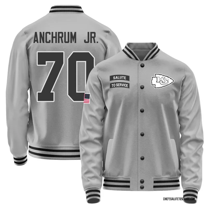 Youth Tremayne Anchrum Jr. Kansas City Chiefs Gray Salute to Service Performance Jacket