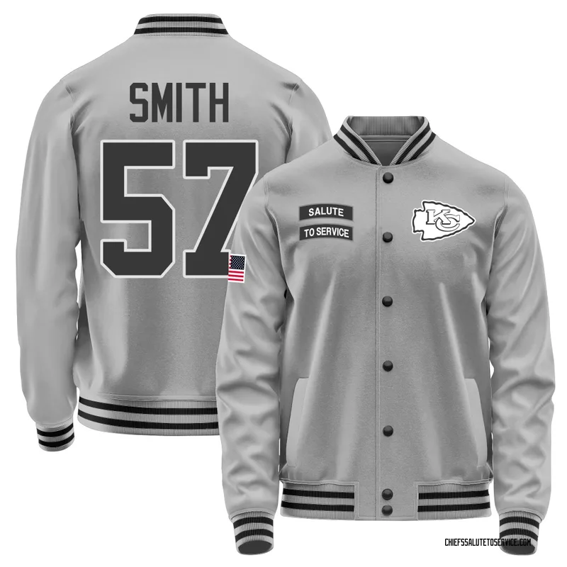 Youth Tyreke Smith Kansas City Chiefs Gray Salute to Service Performance Jacket