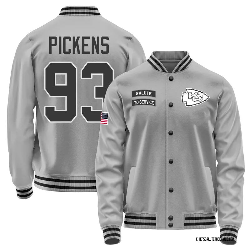 Youth Zacch Pickens Kansas City Chiefs Gray Salute to Service Performance Jacket